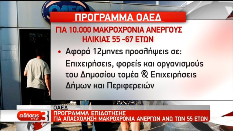 Προγράμματα “ανάσα” για ανέργους από ΟΑΕΔ -ΕΣΕΕ (video)
