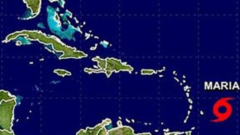 ΗΠΑ-Καραϊβική: Σε κυκλώνα ενισχύθηκε η τροπική καταιγίδα Μαρία
