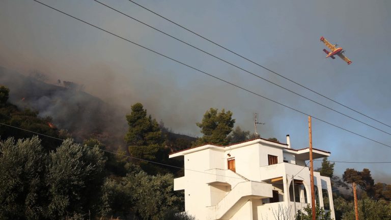 Πυρκαγιά στην Κασσάνδρα Χαλκιδικής-Πύρινα μέτωπα σε Δράμα, Σέρρες, Κρήτη (video)