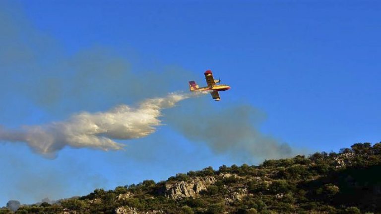 Χωρίς ενεργό μέτωπο η πυρκαγιά στο Ανακτόριο Βόνιτσας
