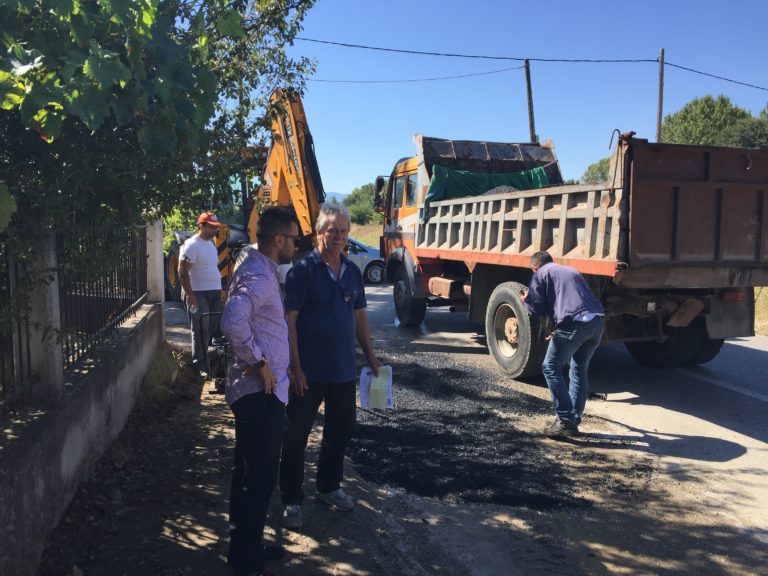 Αποκατάσταση φθορών στο οδικό δίκτυο της Καρδίτσας