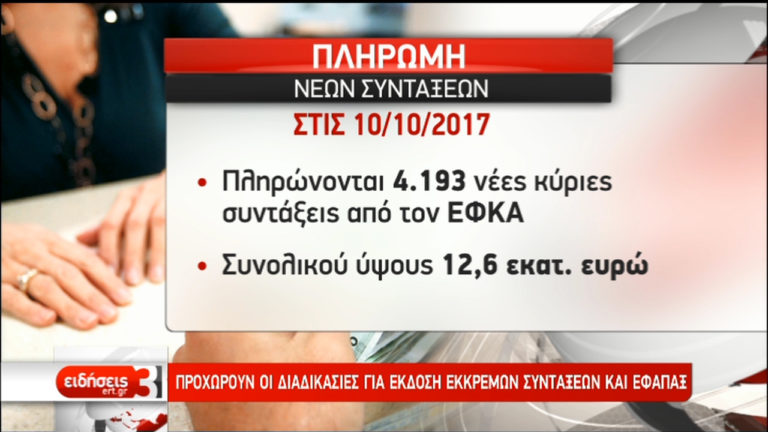 Προχωρούν οι διαδικασίες για έκδοση εκκρεμών συντάξεων και εφάπαξ (video)