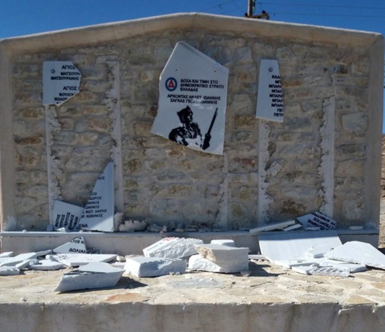 Βανδαλισμοί στο μνημείο του ΚΚΕ στην Κυνουρία