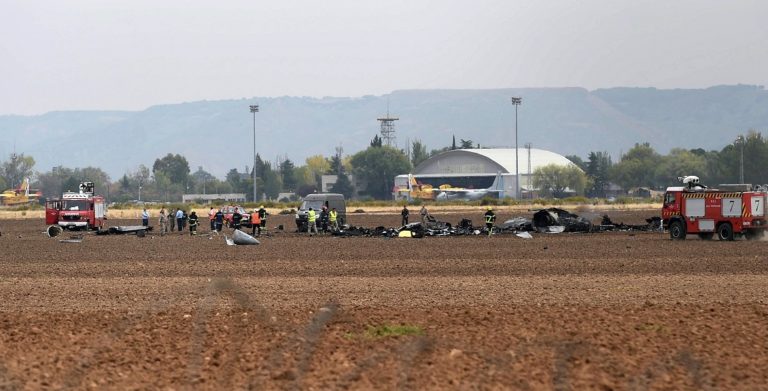 Ισπανία: Συντριβή μαχητικού αεροσκάφους- Νεκρός ο πιλότος (video)