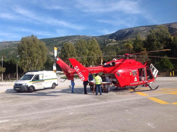 Αεροδιακομιδή 72χρονου από το Άγιο Όρος στο Αχεπα