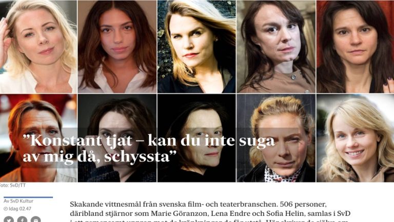 Σουηδία: Γυναίκες ηθοποιοί καταγγέλλουν σεξουαλική κακοποίηση