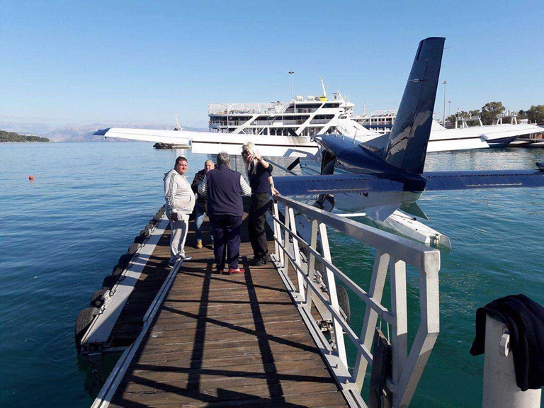 Κέρκυρα: Δοκιμαστικές πτήσεις του υδροπλάνου