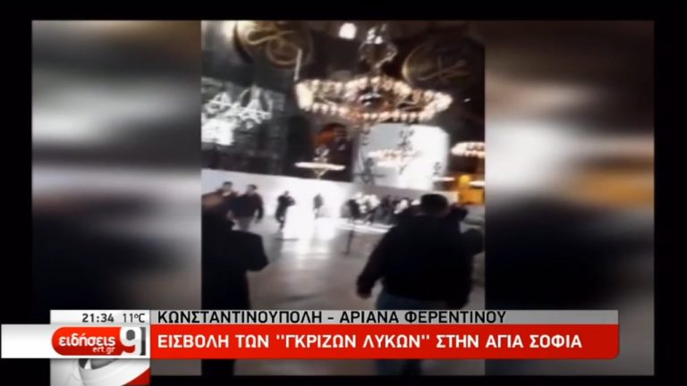 Εισβολή των “Γκρίζων Λύκων” στην Αγία Σοφία (video)