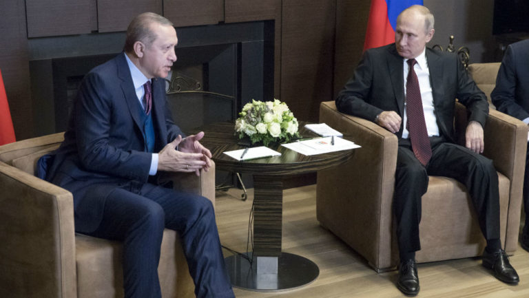Συνάντηση Πούτιν-Ερντογάν και συνομιλίες για Ιερουσαλήμ και Συρία