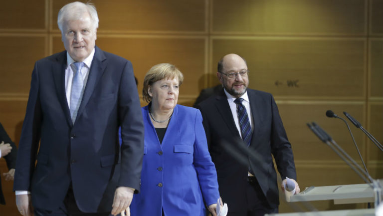 Γερμανία: Ικανοποιημένοι οι αρχηγοί από τη συμφωνία για τον σχηματισμό συνασπισμού