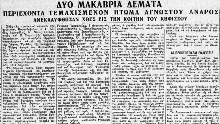 «Αφύλαχτη διάβαση» – «Το έγκλημα στου Χαροκόπου»