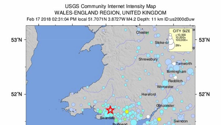 Βρετανία: Σεισμική δόνηση 4,4 βαθμών