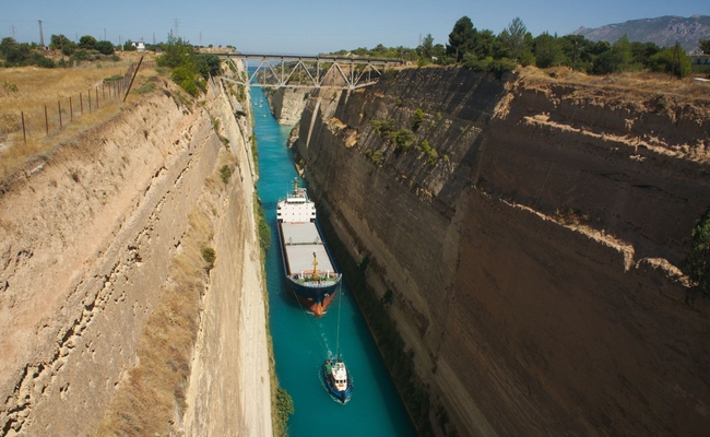 ‘Εκλεισε ο Ισθμός της Κορίνθου