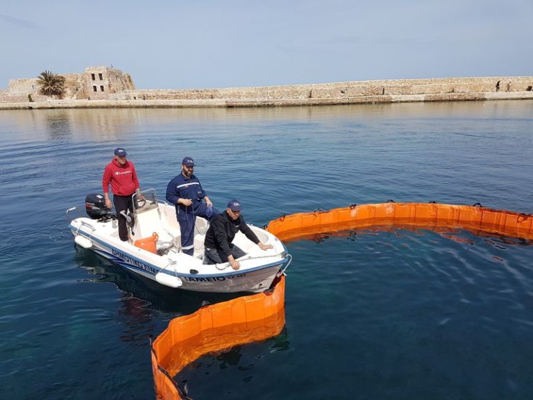 Χανιά: Εκπαίδευση και άσκηση αντιμετώπισης θαλάσσιας ρύπανσης από το Δημοτικό Λιμενικό Ταμείο Χανίων