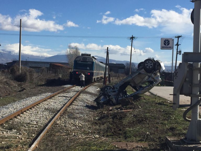 Φλώρινα: Σύγκρουση αυτοκινήτου με τρένο