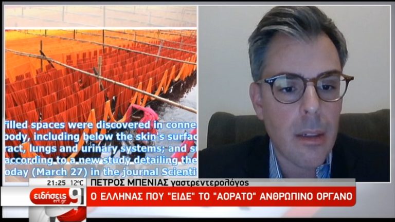 Ν.Υόρκη: Ο Έλληνας ερευνητής που «είδε» το «αόρατο» ανθρώπινο όργανο μιλά στην ΕΡΤ (video)