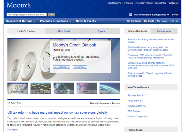 Moody’s: Η χαλάρωση των capital controls είναι πιστωτικά θετικό γεγονός