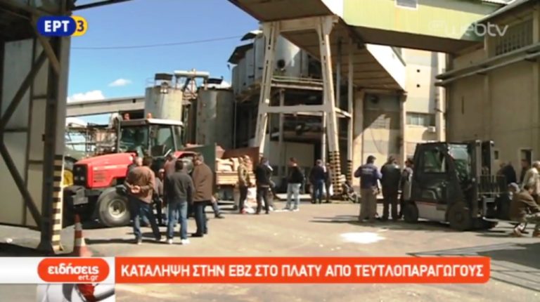 Κατάληψη στο εργοστάσιο της ΕΒΖ στο Πλατύ Ημαθίας (video)