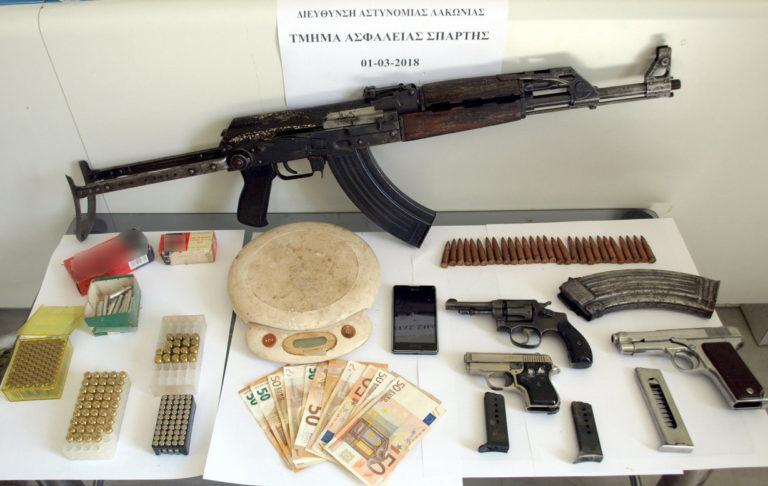 Σύλληψη για ναρκωτικά και όπλα στη Λακωνία