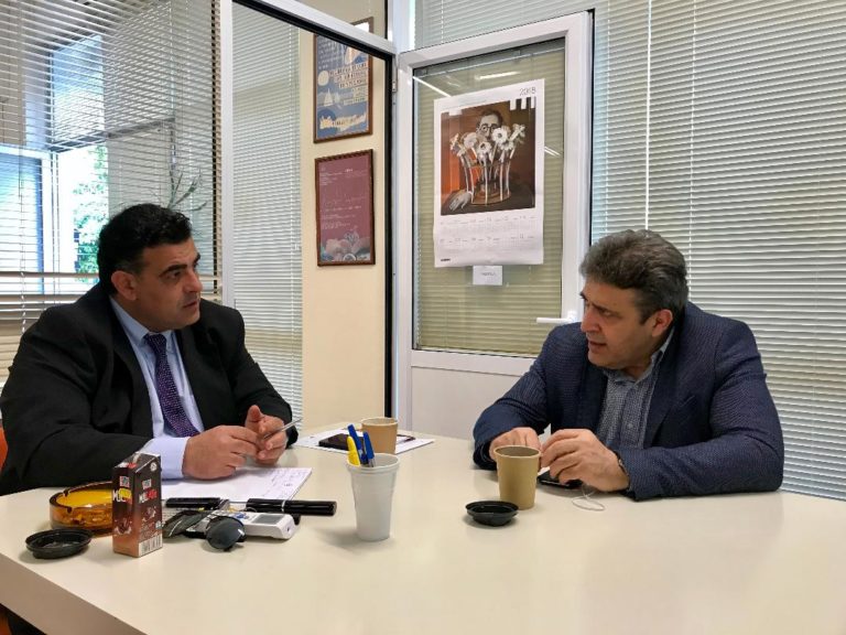 Συνάντηση Ν. Ηγουμενίδη με τον πρόεδρο των διευθυντών ξενοδοχείων