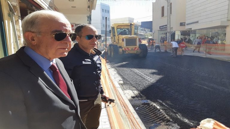 Στα έργα του κέντρου ο δήμαρχος Ηρακλείου