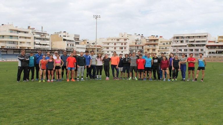Προετοιμασία αθλητών στίβου στον Αγ. Νικόλαο