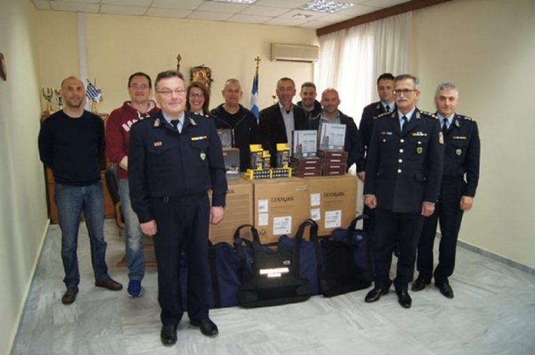 Δωρεά εξοπλισμού από Ένωση Αστυνομικών Υπαλλήλων