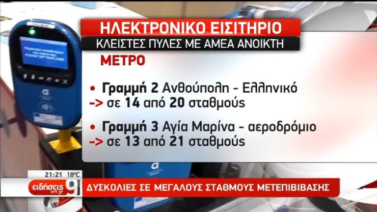 Σταδιακά θα κλείσουν οι μπάρες στις αστικές συγκοινωνίες (video)