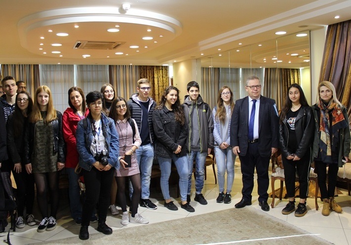 Καβάλα: Επίσκεψη μαθητών ERASMUS στον Αντιπεριφερειάρχη