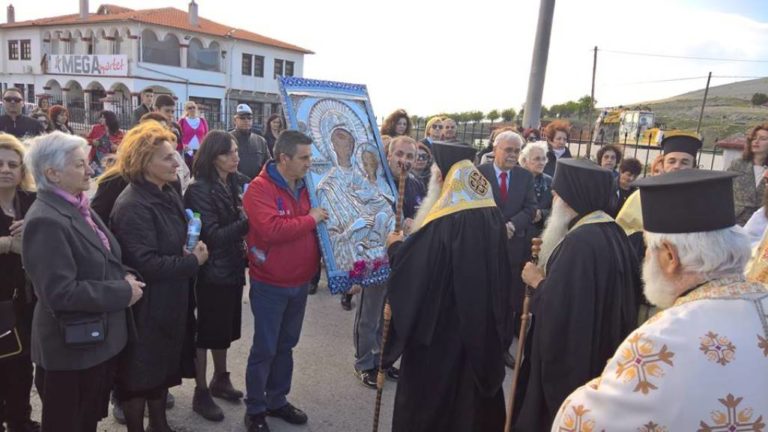 Κοζάνη: Υποδοχή εικόνας της Παναγίας Ελεούσας στην Σιάτιστα