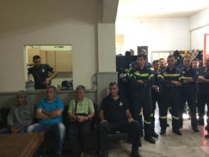 Ναύπλιο: επίσκεψη Γκιόλα στην Πυροσβεστική