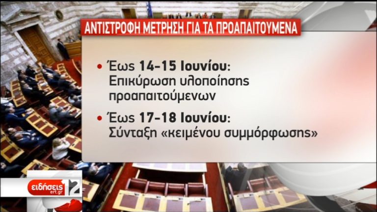 4η αξιολόγηση: Αντίστροφη μέτρηση για τα προαπαιτούμενα (video)