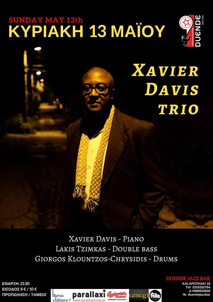 Το τριο του πιανίστα Xavier Davis στο Duende Jazz Bar