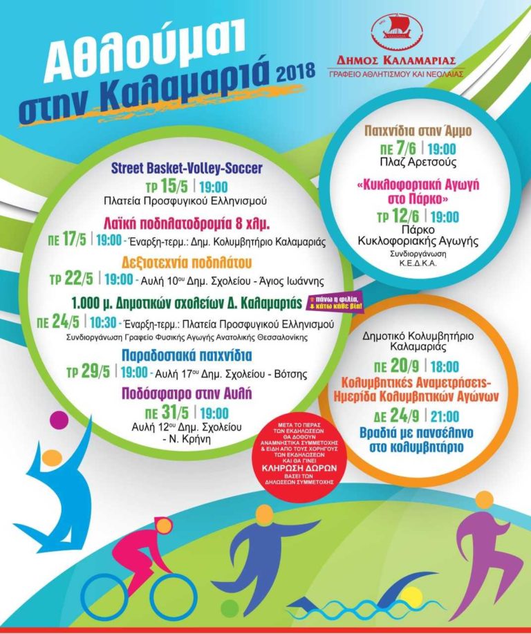 “Αθλούμαι στην Καλαμαριά” για μια ακόμη χρονιά
