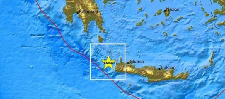 Δύο σεισμικές δονήσεις στη Δυτική Κρήτη
