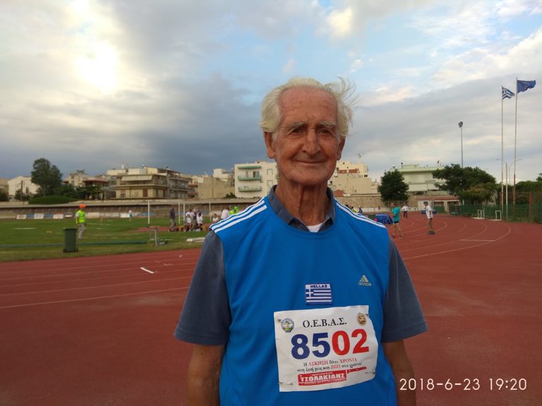 Κομοτηνή:  Ένας 90χρονος αθλητής του Στίβου