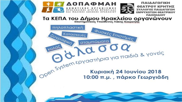 Εκδήλωση για παιδιά και γονείς στο πάρκο Γεωργιάδη