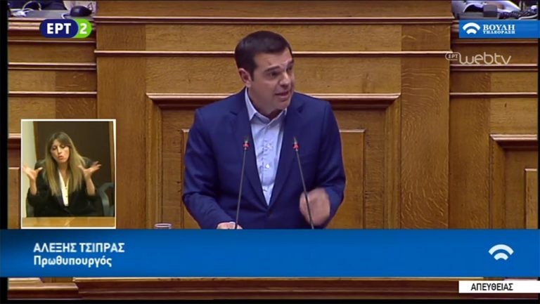 Τσίπρας:Για μικροκομματικούς λόγους η πρόταση μομφής-Διχάζετε τους Έλληνες για να ενώσετε τη ΝΔ (video)
