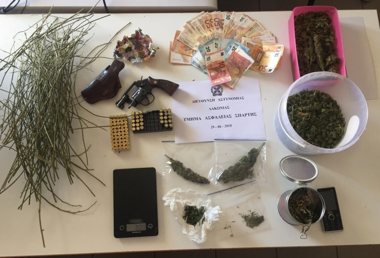 Σύλληψη στη Λακωνία για ναρκωτικά