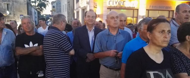 Κέρκυρα: Ο Δ. Στρατούλης στη συγκέντρωση στη Λευκίμμη