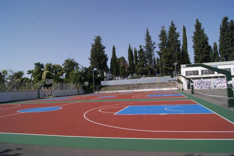 Κοζάνη: Ολοκληρώνονται οι εργασίες στα γήπεδα μπάσκετ