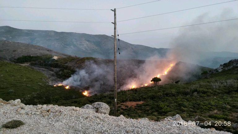 Χανιά: Συνεχίζεται η μάχη με τις φλόγες στα ορεινά της Σπίνας