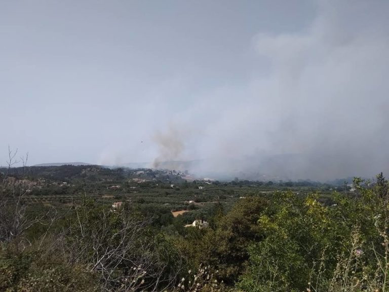 Χανιά: Νέο πύρινο  μέτωπο στον Άγιο Φανούριο – Απειλούνται σπίτια στις Βρύσσες