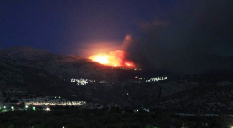 Νέα φωτιά στις Μάλες Ιεράπετρας