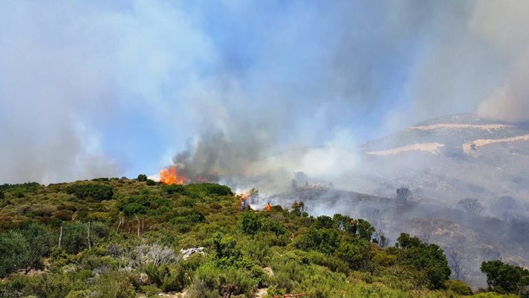 Υπό έλεγχο η φωτιά στο Ρέθυμνο-Υπό μερικό έλεγχο στα Φαλάσαρνα Κισάμου (video)