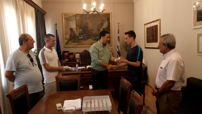 Αγρίνιο: Ο Δήμος τίμησε τον πρωταθλητή Κ. Σταμούλη