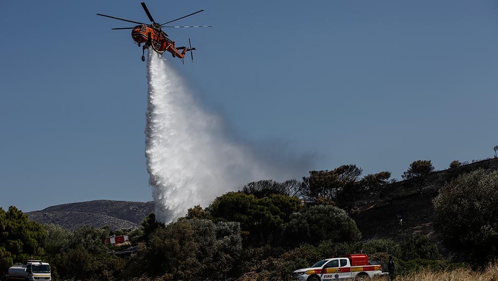 Πυρκαγιά σε δασική έκταση στη Χλόη Ροδόπης – Επιχειρούν επίγειες και εναέριες δυνάμεις