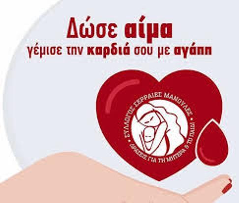 Σέρρες : Εθελοντική αιμοδοσία απο τις ” Σερραίες Μανούλες”