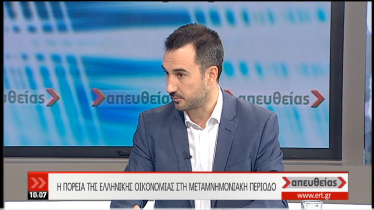 Αλ. Χαρίτσης: Σταδιακή αλλαγή του κλίματος συνολικά στην ελληνική οικονομία (video)