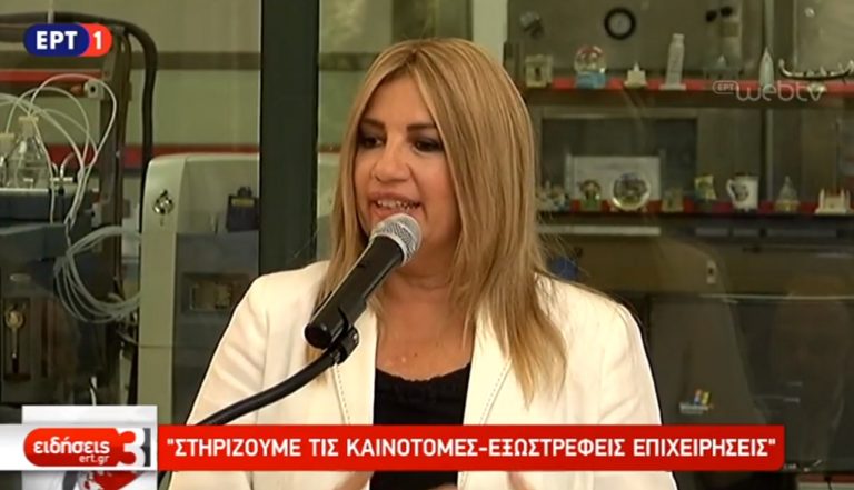 Φ. Γεννηματά: Χρειάζεται αλλαγή πολιτικής για να στηριχθεί η επιχειρηματικότητα